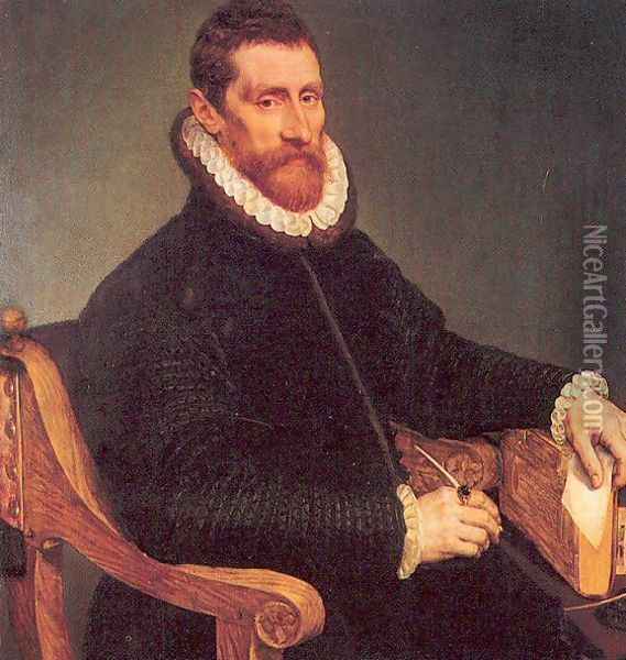 Portrait of a Man Oil Painting - Frans, the Elder Pourbus