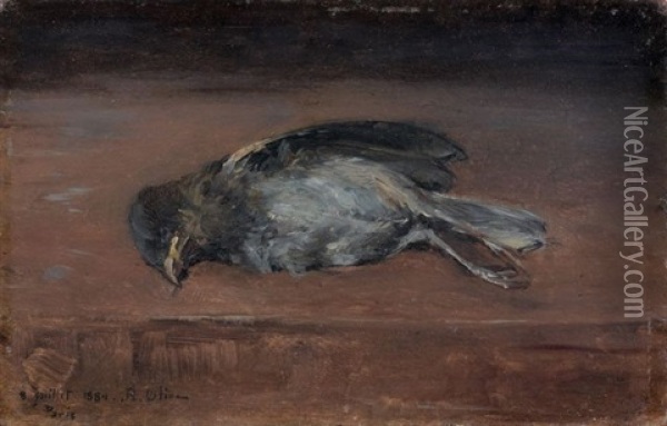 Oiseau Oil Painting - Jean Baptiste Olive