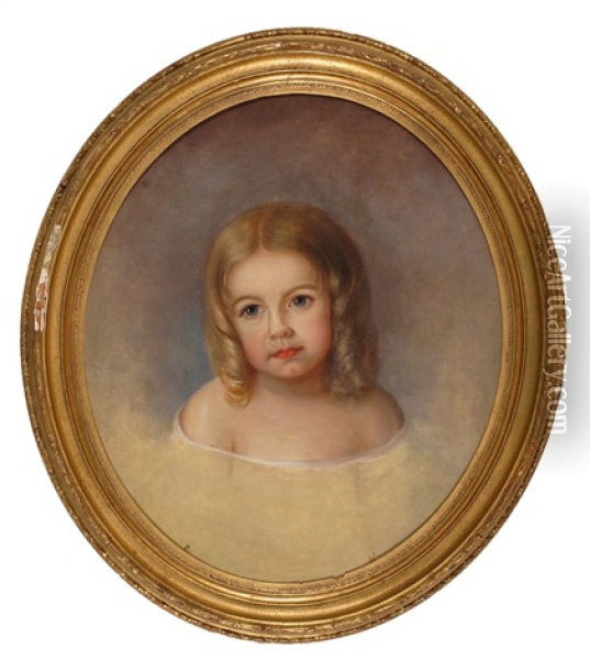 Portrait Of Fanny Adam Oil Painting - Mary Jane Peale