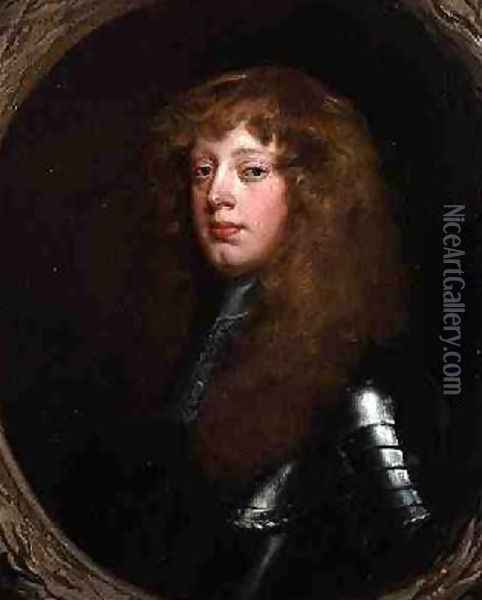 Portrait of the Duke of Richmond in the original Sunderland frame Oil Painting - Sir Peter Lely