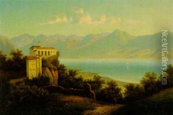 Am Lago Maggiore Oil Painting - Eduard Hein