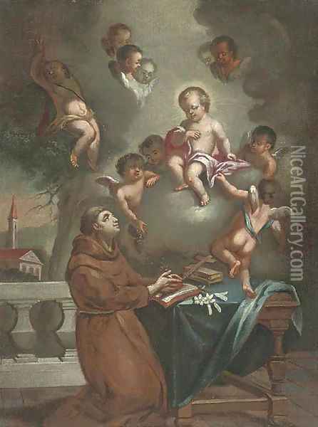 The vision of Saint Antony of Padua Oil Painting - Carlo Francesco Nuvolone