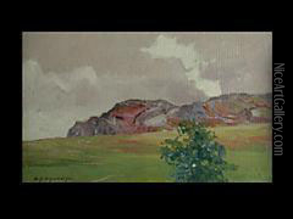 Berglandschaft Oil Painting - Michael Gorstkin Wywiorski