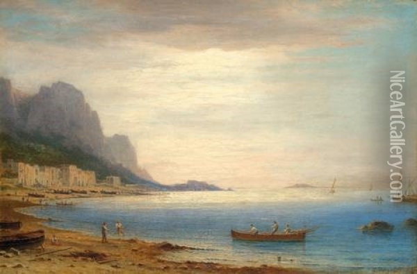 Marina Grande Auf Capri Oil Painting - Carl Morgenstern