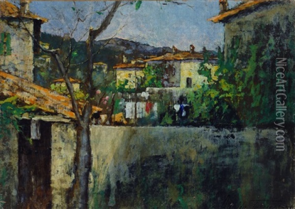 Primavera Oil Painting - Adolfo Tommasi