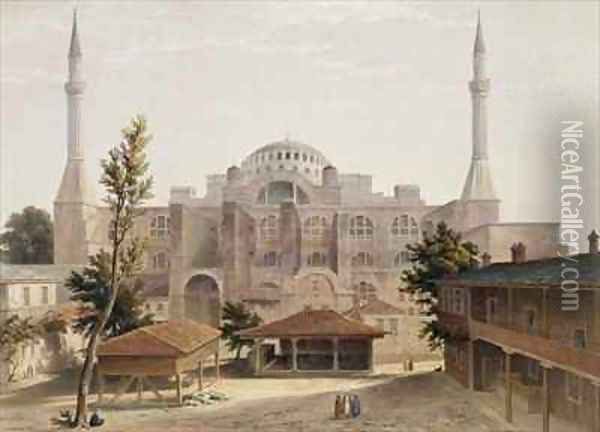 Haghia Sophia Constantinople Oil Painting - Gaspard Fossati