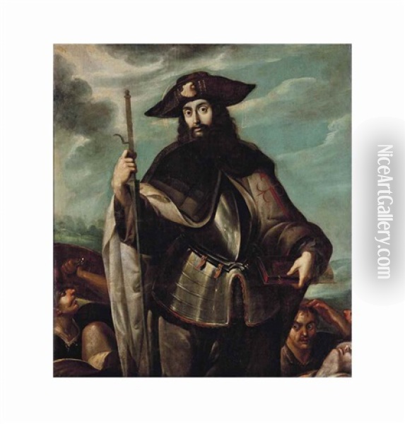 Saint James The Greater Oil Painting - Francisco De Zurbaran