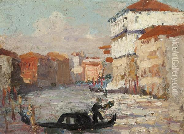 Venice Oil Painting - Emanuel Phillips Fox