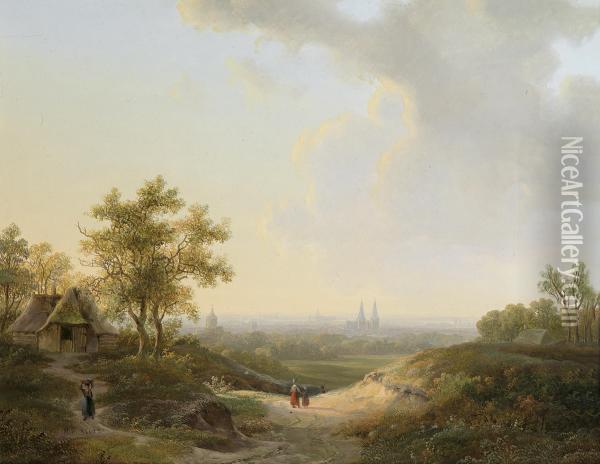 View Ofkleve Oil Painting - Willem De Klerk