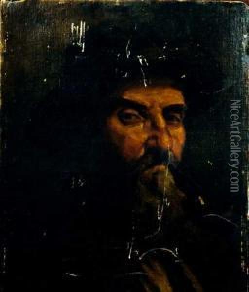 Portrait D'un Homme Oil Painting - Pericles Pantazis
