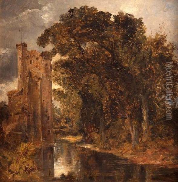 Caister Castle, Norfolk Oil Painting - William Joseph Caesar Julius Bond