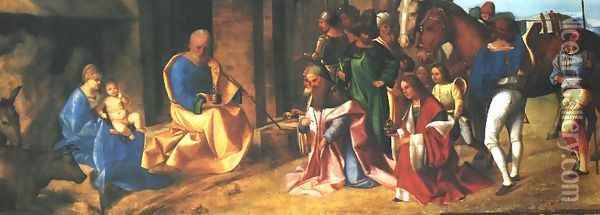 Adoration of the Magi 2 Oil Painting - Giorgione