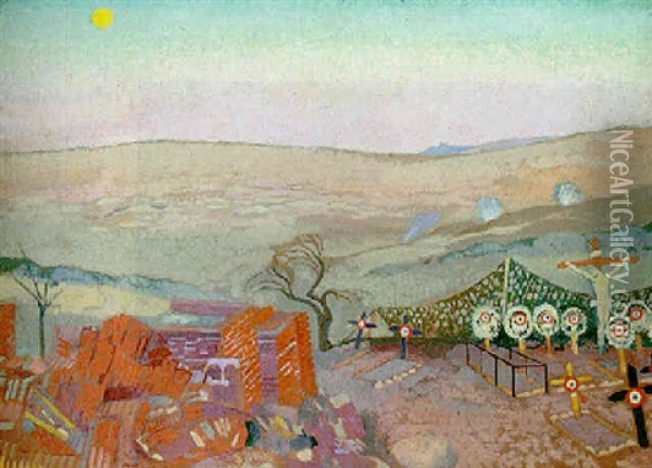 Vue Prise A Benay Oil Painting - Maurice Denis
