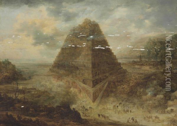 The Tower Of Babel Oil Painting - Frans de Momper