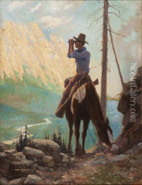 Across The Canyon Oil Painting - William Harden Foster