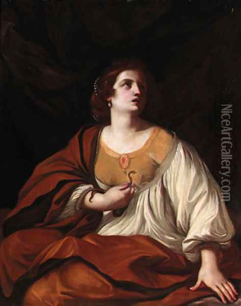 Cleopatra 2 Oil Painting - Giovanni Francesco Barbieri