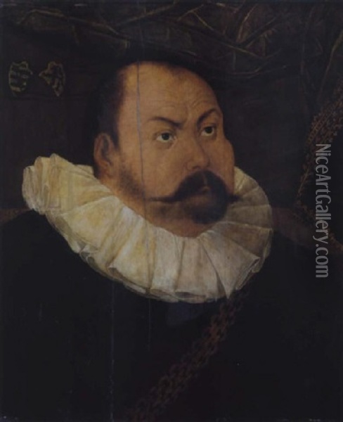Bildnis Des Kurfursten Johann Von Sachsen, Gen. Der Bestandige Oil Painting - Lucas Cranach the Elder