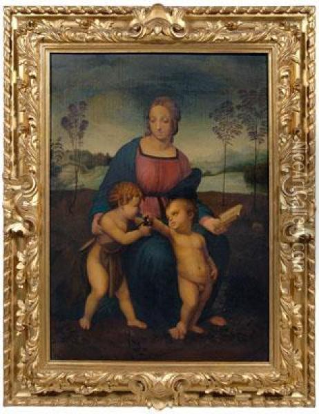 Madonna De Cardellino Oil Painting - Raphael (Raffaello Sanzio of Urbino)