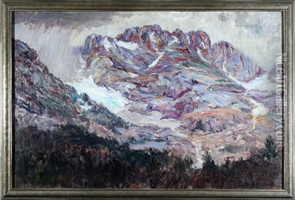 Light, Rain, Rocky Mountains Oil Painting - Lewis Henry Meakin