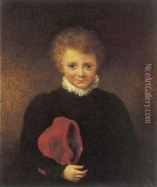 Ritratto Di Fanciullo Oil Painting - John (Gilbert) Graham