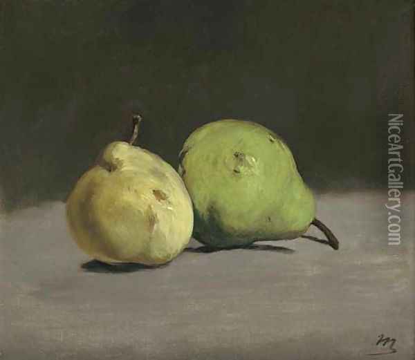 Deux poires Oil Painting - Edouard Manet