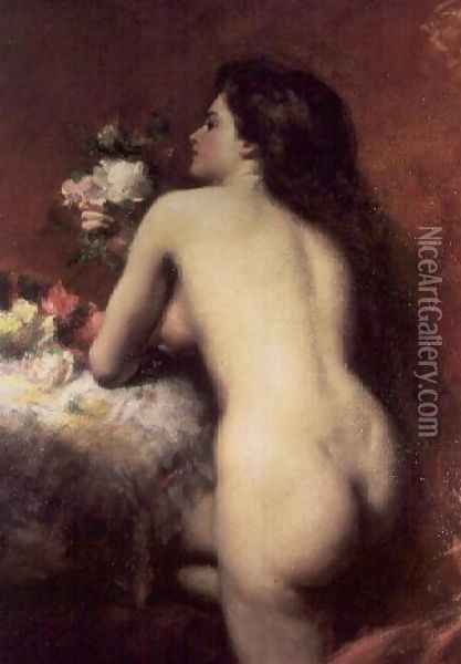 The Model, 1905 Oil Painting - Carolus (Charles Auguste Emile) Duran