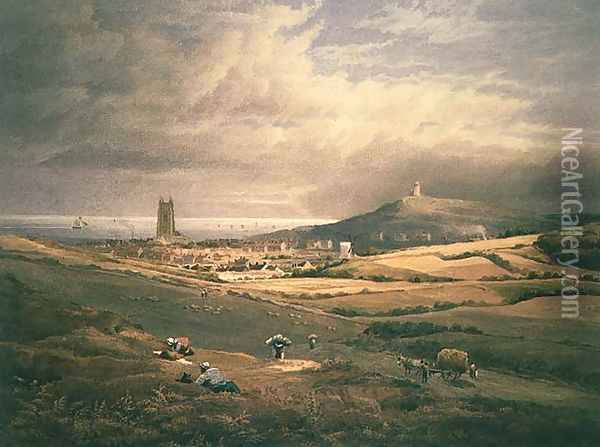Cromer, exh. 1830 Oil Painting - John Thirtle