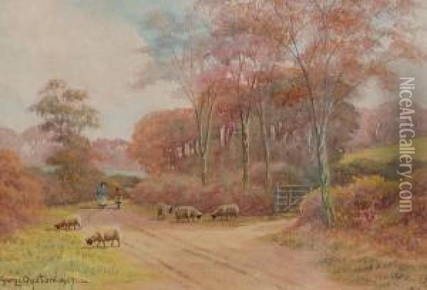 Horsell Common, Near Dorking, Surrey Oil Painting - George Oyston