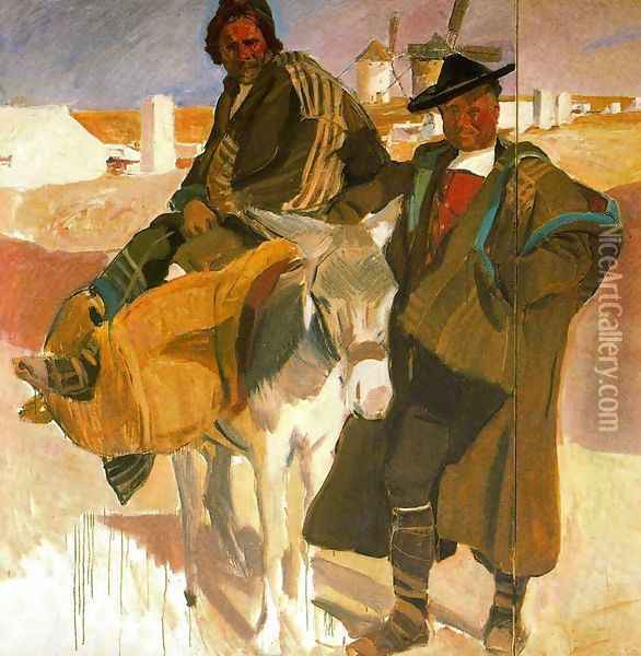 Types of La Mancha Oil Painting - Joaquin Sorolla Y Bastida