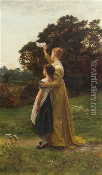 Der Abschied Oil Painting - Frederick Morgan