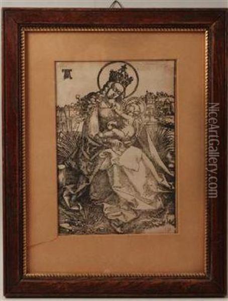 Madonna And Child Oil Painting - Hans Baldung Grien