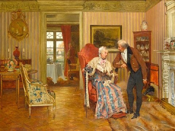For Fifty Years Oil Painting - Walter Dendy Sadler