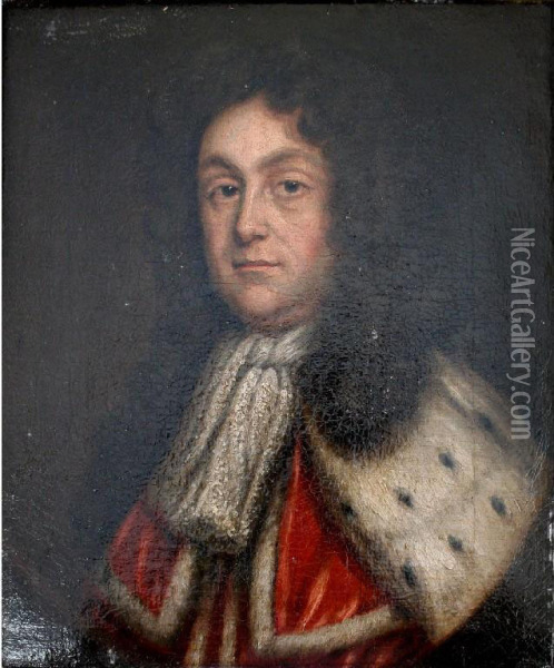 Portrait Of A Gentleman Oil Painting - Samuel King