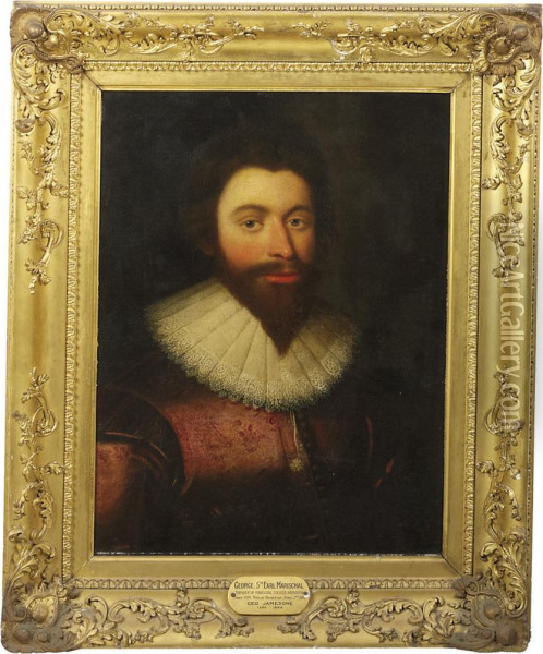 Portrait Of Sir John Stewart, 1st Earl Of Traquair Oil Painting - George Jamesone