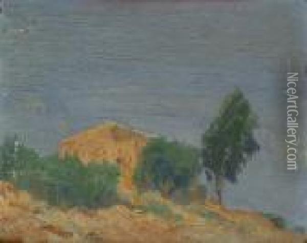 Landschaft In Israel Oil Painting - Hermann Struck