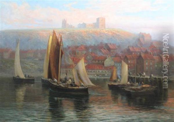 Eventide, Whitby Oil Painting - Joseph Wrightson McIntyre