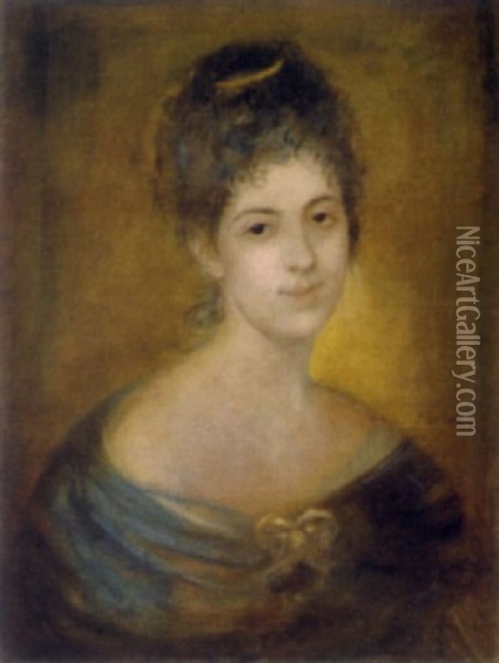 Maria Grafin Donhoff, Spatere Furstin Von Bulow Oil Painting - Franz Seraph von Lenbach