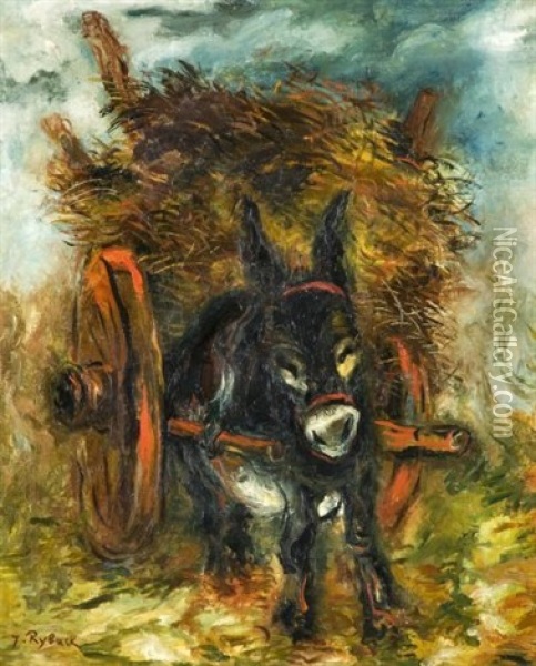 L'ane Oil Painting - Issachar ber Ryback