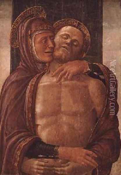 The Virgin with the Dead Christ Oil Painting - Jacopo da Montagnana