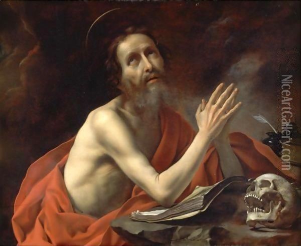 Saint Jerome In Prayer Oil Painting - Carlo Dolci
