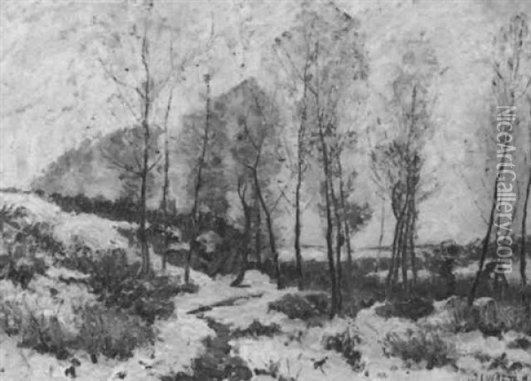 Westfalische Winterlandschaft Oil Painting - Wilhelm (Willy) Lucas