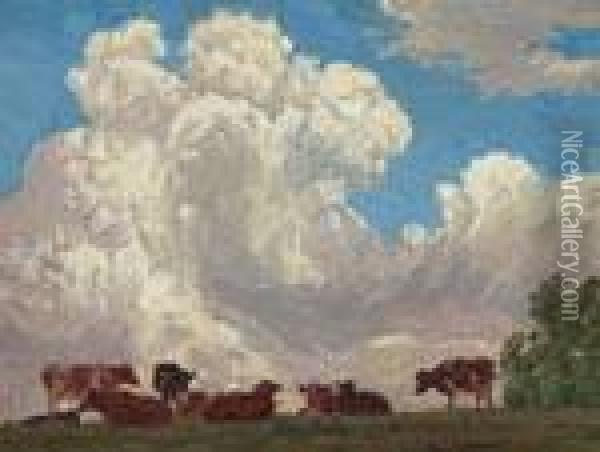 ''storm Cloud'' Oil Painting - Edward Charles Volkert