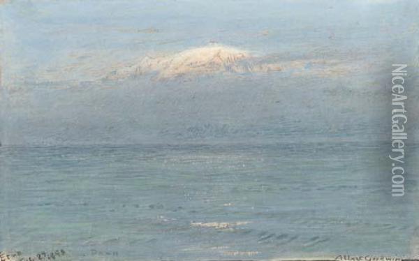 Dawn, Etna, Sicily Oil Painting - Albert Goodwin