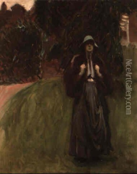 Portrait Of Miss Clementina Anstruther-thompson Oil Painting - John Singer Sargent