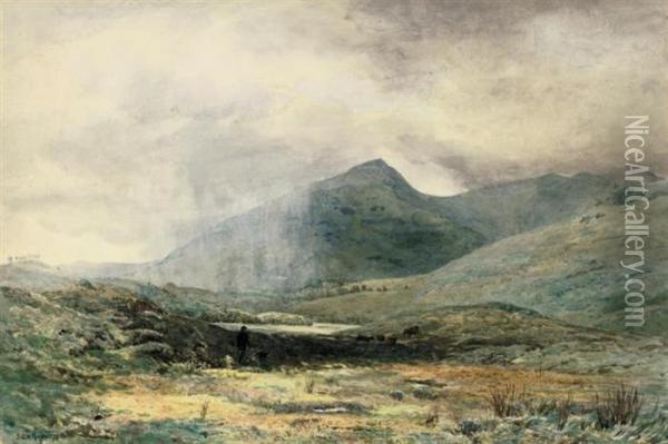 A Squall In The Highlands Oil Painting - S.G. William Roscoe