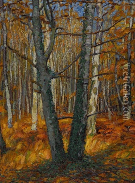 Herbstsonne Oil Painting - Walter Von Ruckteschell