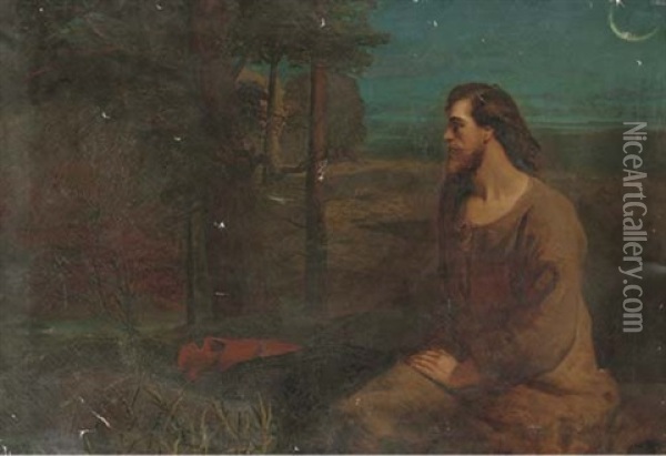 John The Baptist Oil Painting - Robert Thorburn