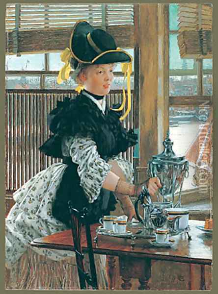 Tea 1872 Oil Painting - James Jacques Joseph Tissot
