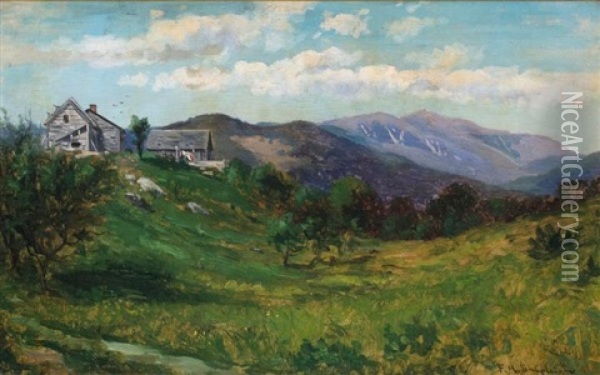 Mt. Washington From Jackson, Nh Oil Painting - Frank Henry Shapleigh