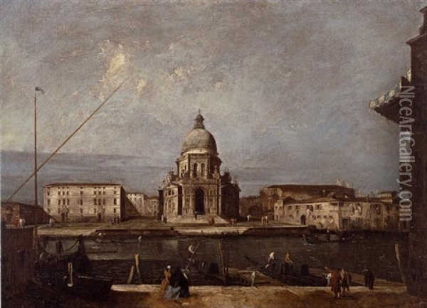 Santa Maria Della Salute Oil Painting - Francesco Albotti